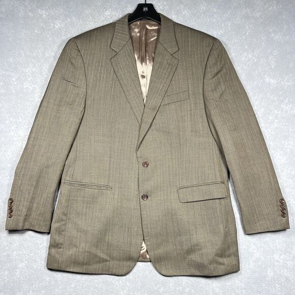 Ralph Lauren Blazer Mens Size 44R Brown Wool Two Button Sport Coat Blazer - Picture 1 of 15